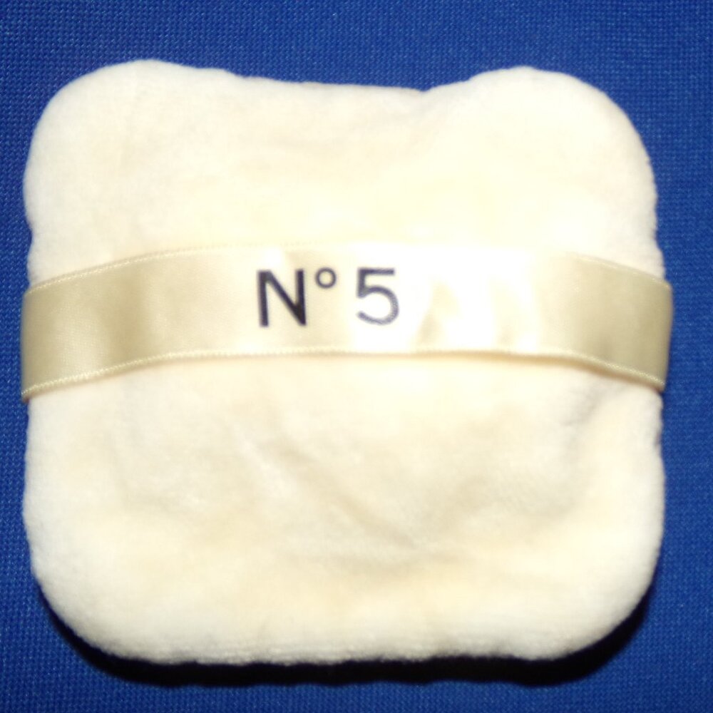 Vintage Authentic Chanel No. 5 Power Puff - 3.75 square